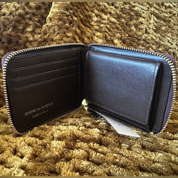 NWT Comme des Garcons Brown Leather Wallet (SA7100) - Picture 2 of 6